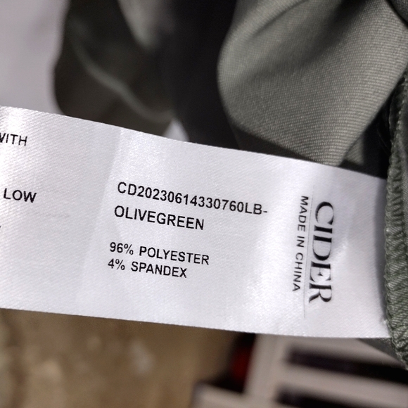 NWT Cider Satin Slip Shirt Womens 4XL Olive Green Button Up Boho Retro 90s Y2K - Picture 13 of 13